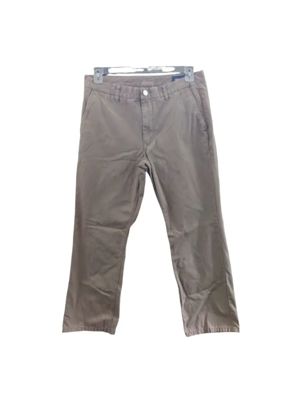 Bonobos Straight Cotton Khakis Size 34x32 (hemmed to 28